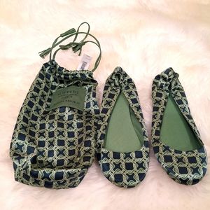 Banana Republic Silk Slippers